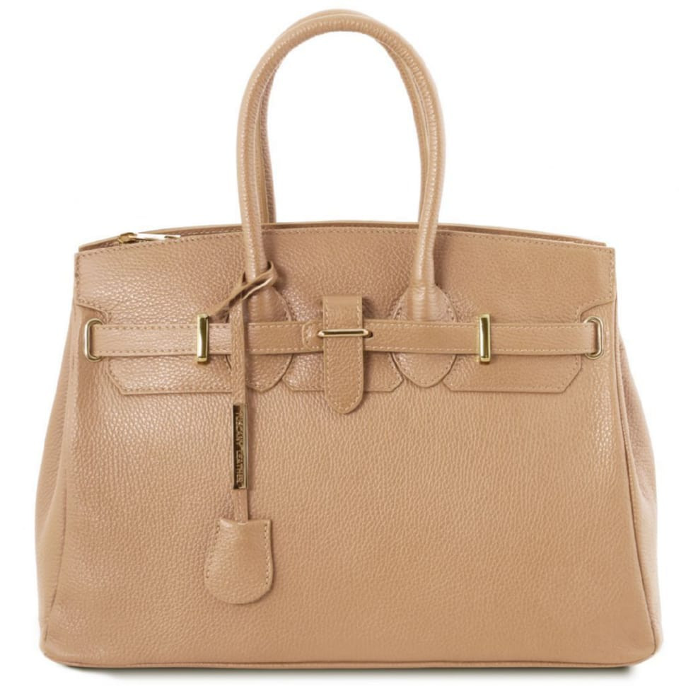 TL Bag шкіряна сумка жіноча Tuscany TL141529 (Champagne) — 2
