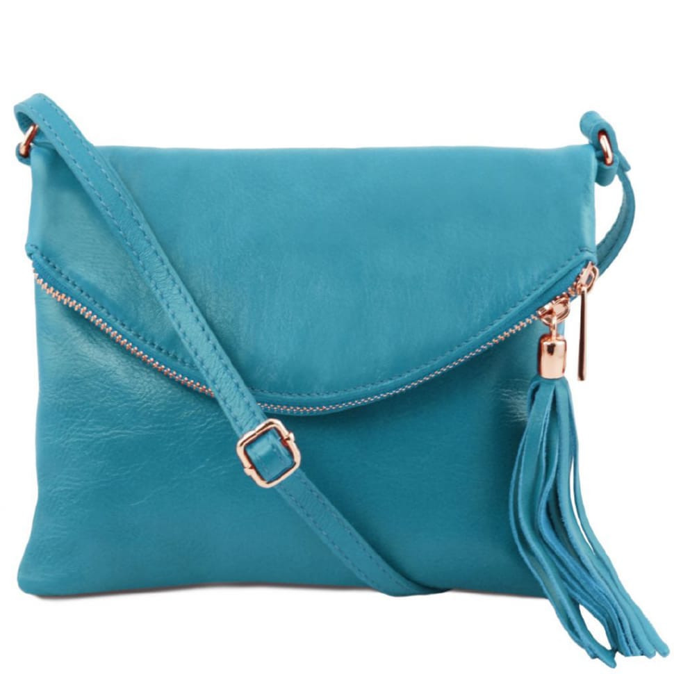 Жіноча шкіряна сумка Tuscany Leather Young Bag TL141153 (бірюзовий)
