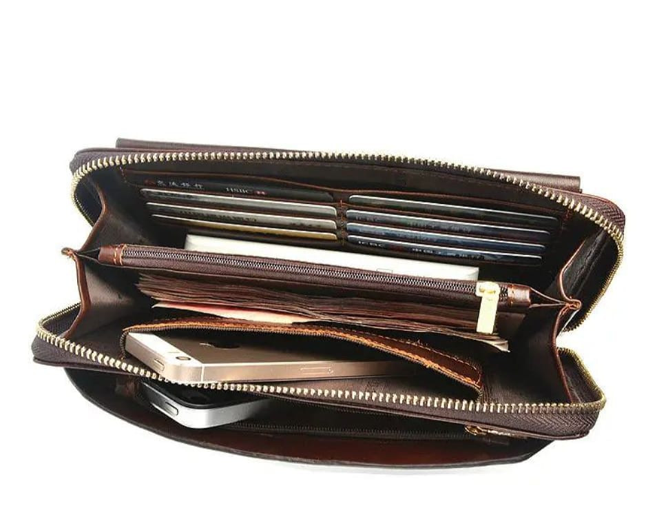Чоловічий клатч шкіряний bx9043ob Oil Brown — 2