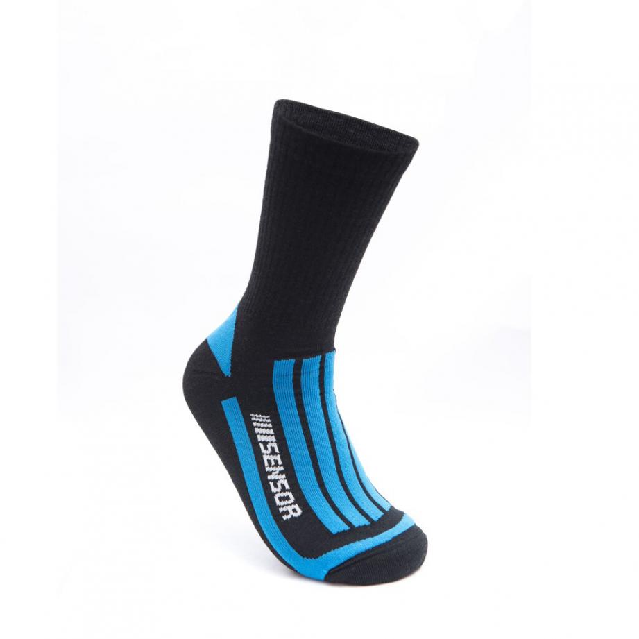 Шкарпетки Sensor Treking Merino black/blue 1065672, SU41TM-black-blue-9-11 — 2