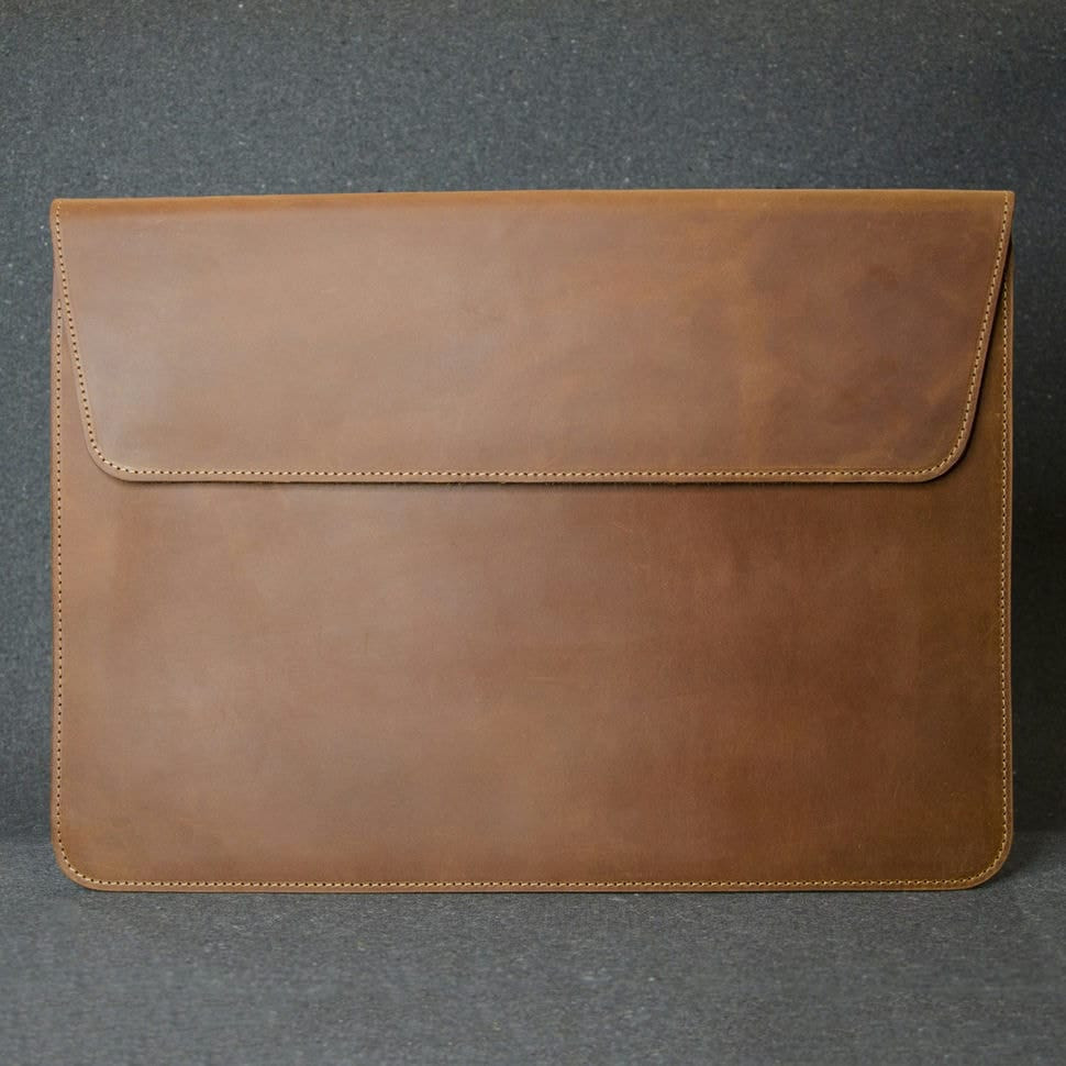 Шкіряний чохол для MacBook 13', шкіра Crazy Horse терракот
