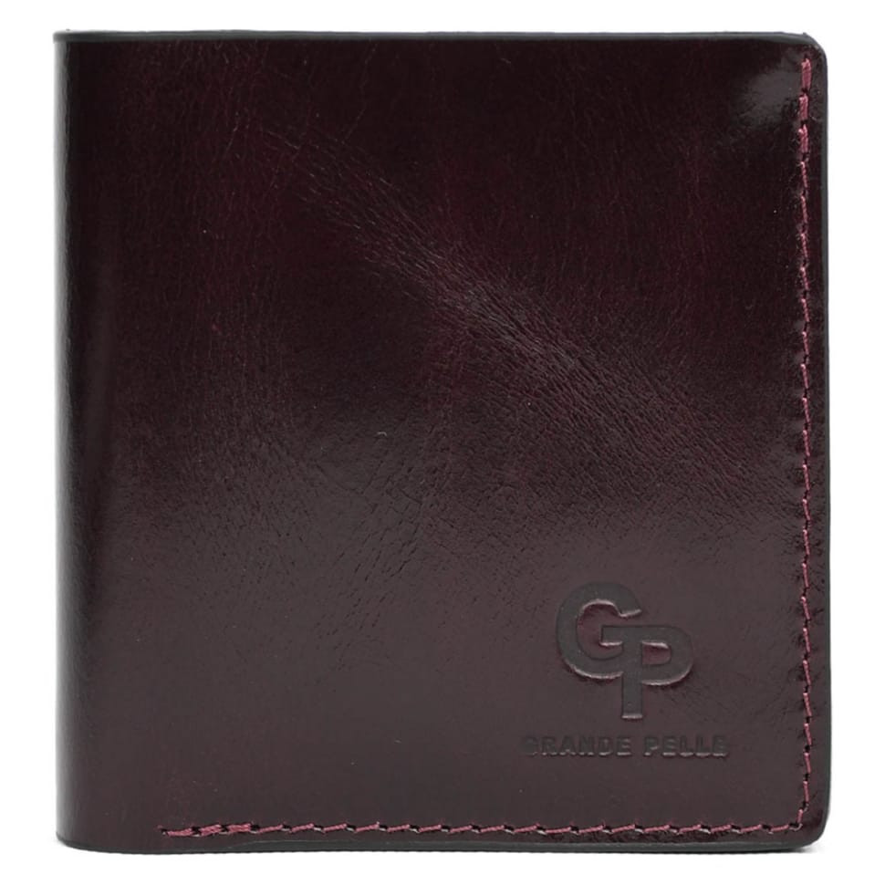 Портмоне Lettera с монетницей, бордовий Алькор Grande Pelle 537361
