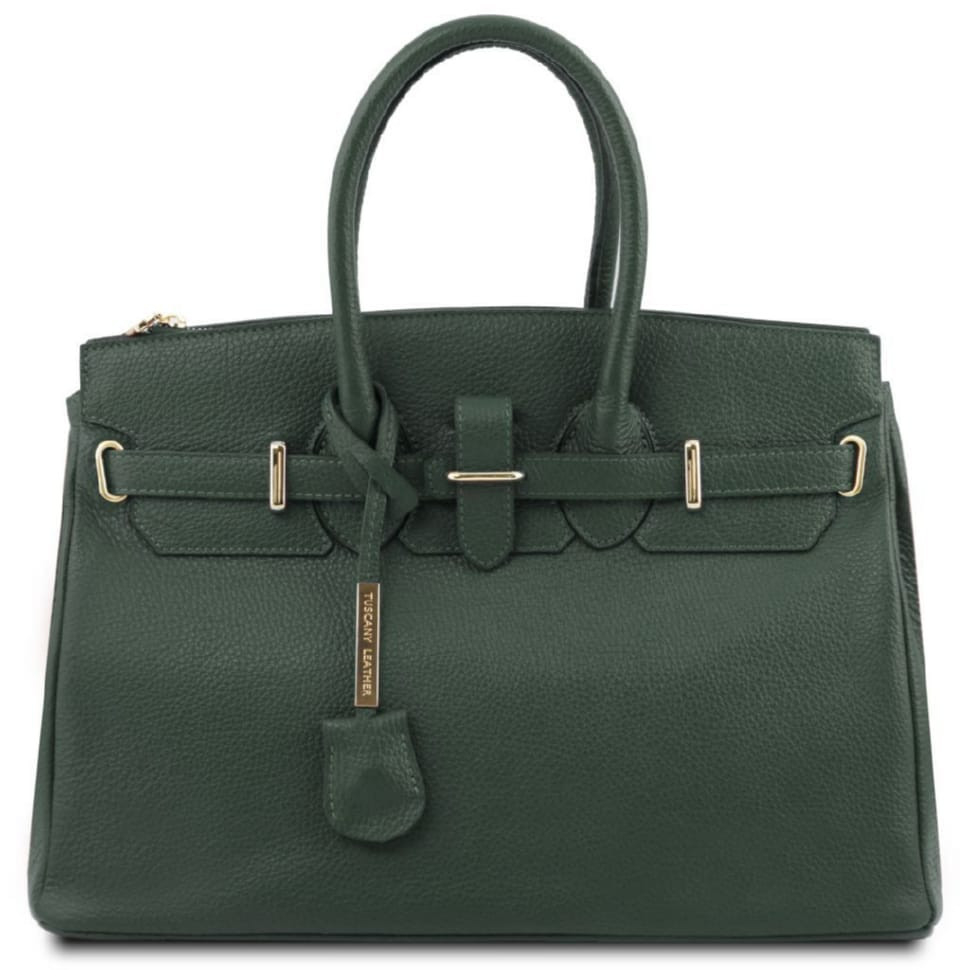 TL Bag шкіряна сумка жіноча Tuscany TL141529 (Forest Green)