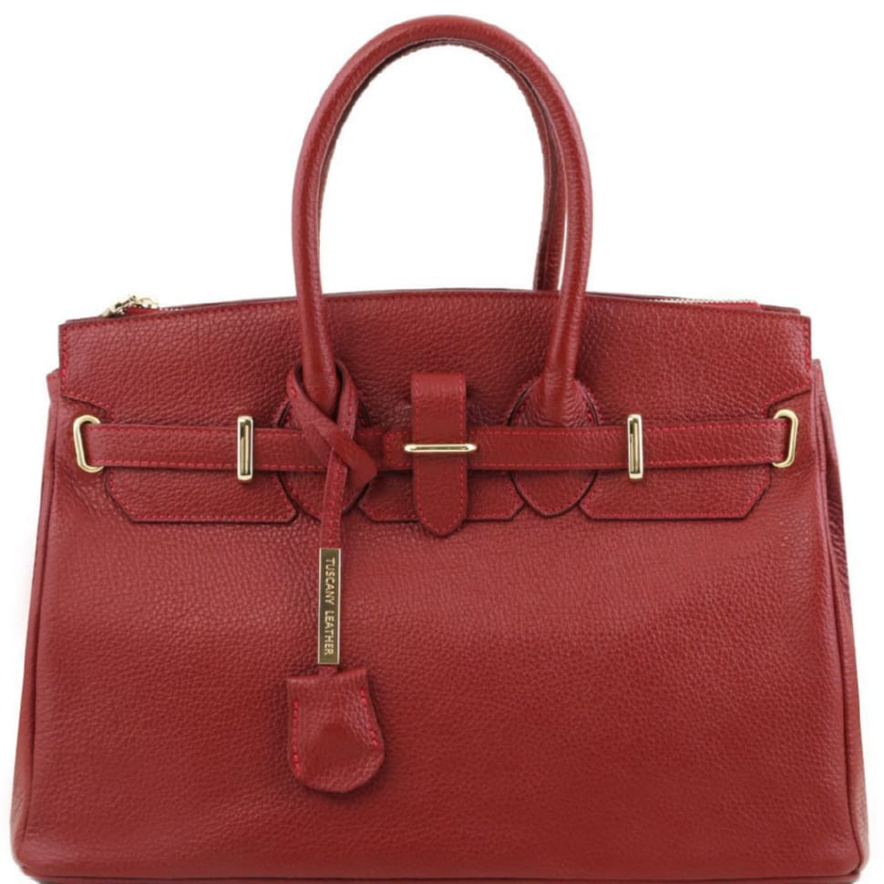 TL Bag шкіряна сумка жіноча Tuscany TL141529 (Dark red)