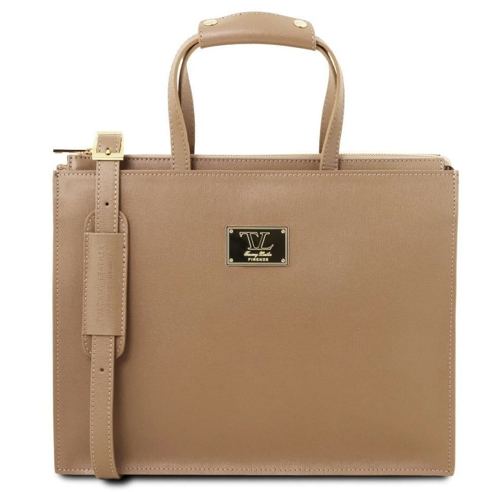 PALERMO - жіночий шкіряний портфель Tuscany Leather TL141369 (Карамель)