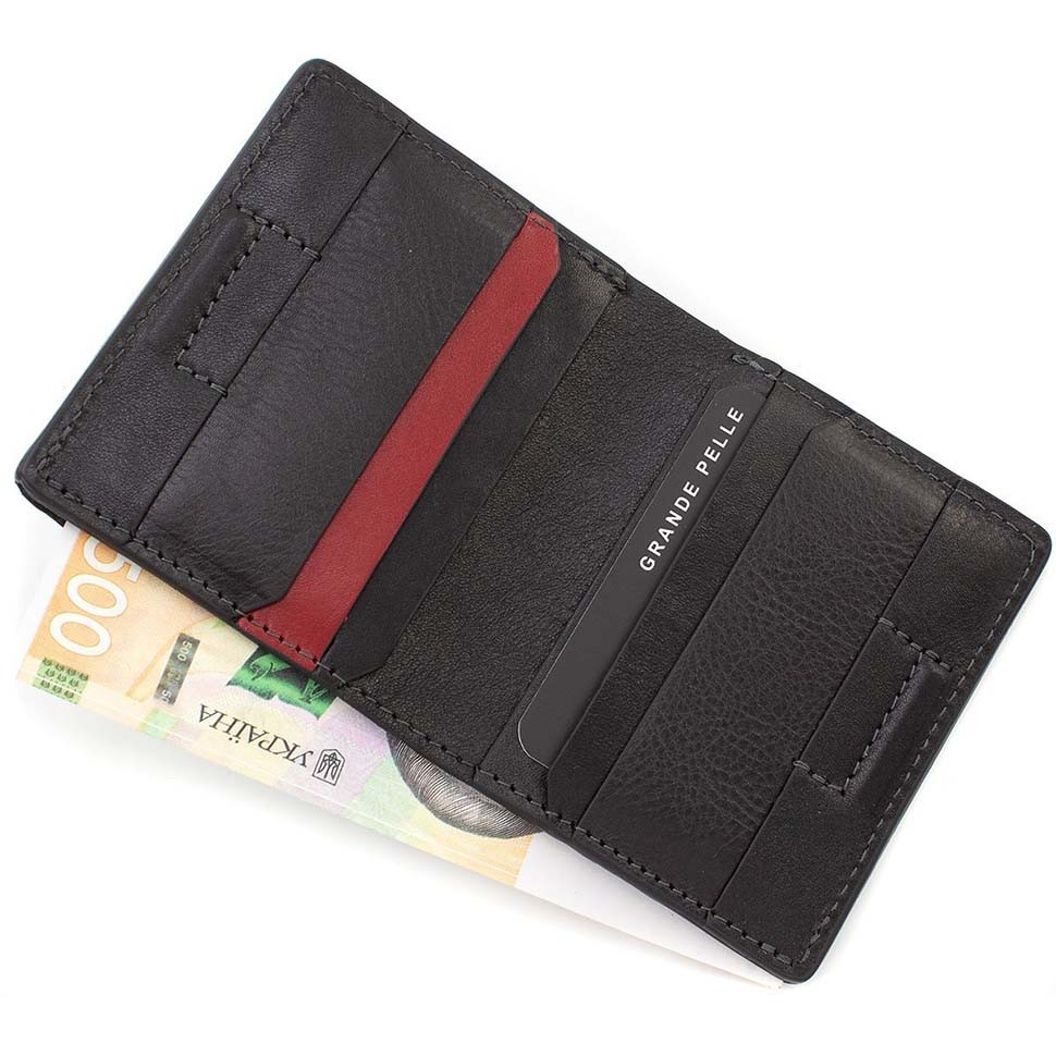 Невелике чоловіче шкіряне портмоне Grande Pelle 52761060 — 2