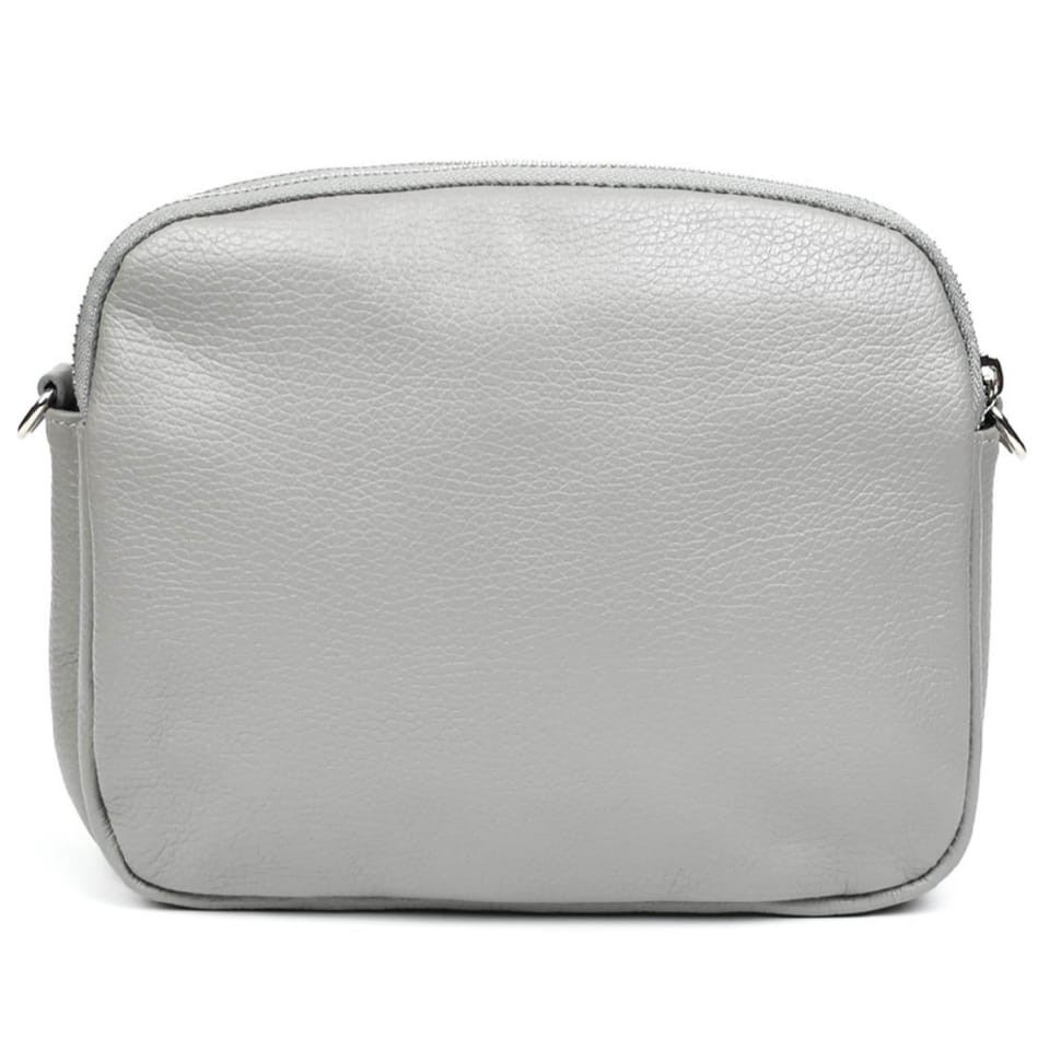 Шкіряна жіноча сумка Virginia Conti Italy - VC02807grey сірий — 4