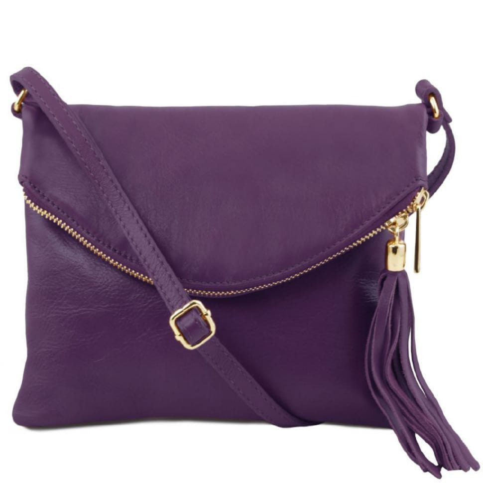 Жіноча шкіряна сумка Tuscany Leather Young Bag TL141153 (фіолетовий)