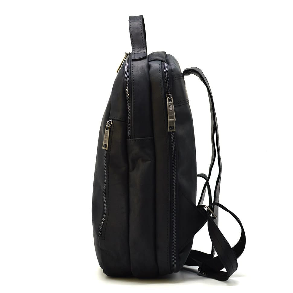 Міський чорний рюкзак RA-3072-3md TARWA шкіра Crazy Horse — 4