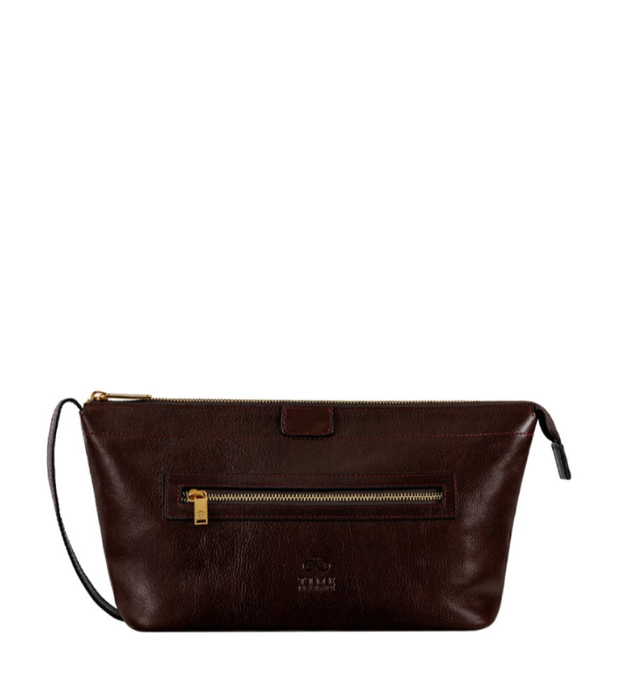 Жіноча шкіряна косметичка Dopp Kit - Ragtime - коричневий колір - Time Resistance 5239101W