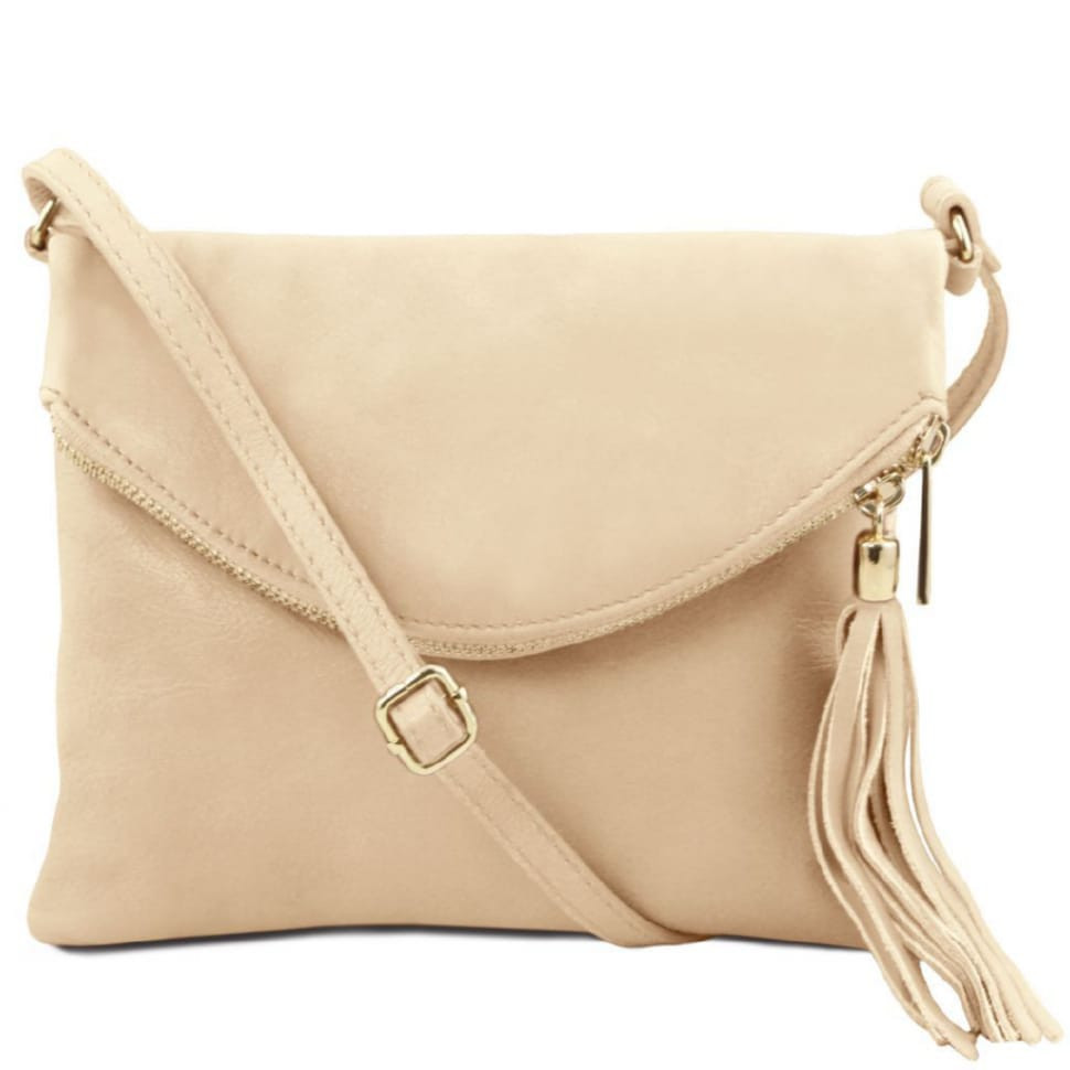 Жіноча шкіряна сумка Tuscany Leather Young Bag TL141153 (бежевий)