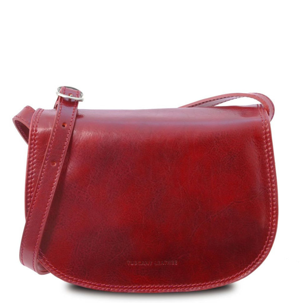 Жіноча шкіряна сумка Leather Isabella Tuscany TL9031 (червоний)