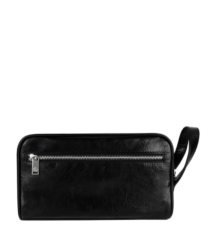 Жіноча шкіряна косметичка Dopp Kit - All the Kings Men - чорний колір - Time Resistance 5228201W — 4