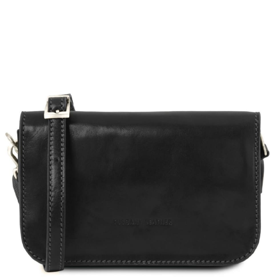 Жіноча шкіряна сумка через плече CARMEN TL141713 TUSCANY LEATHER (чорний)
