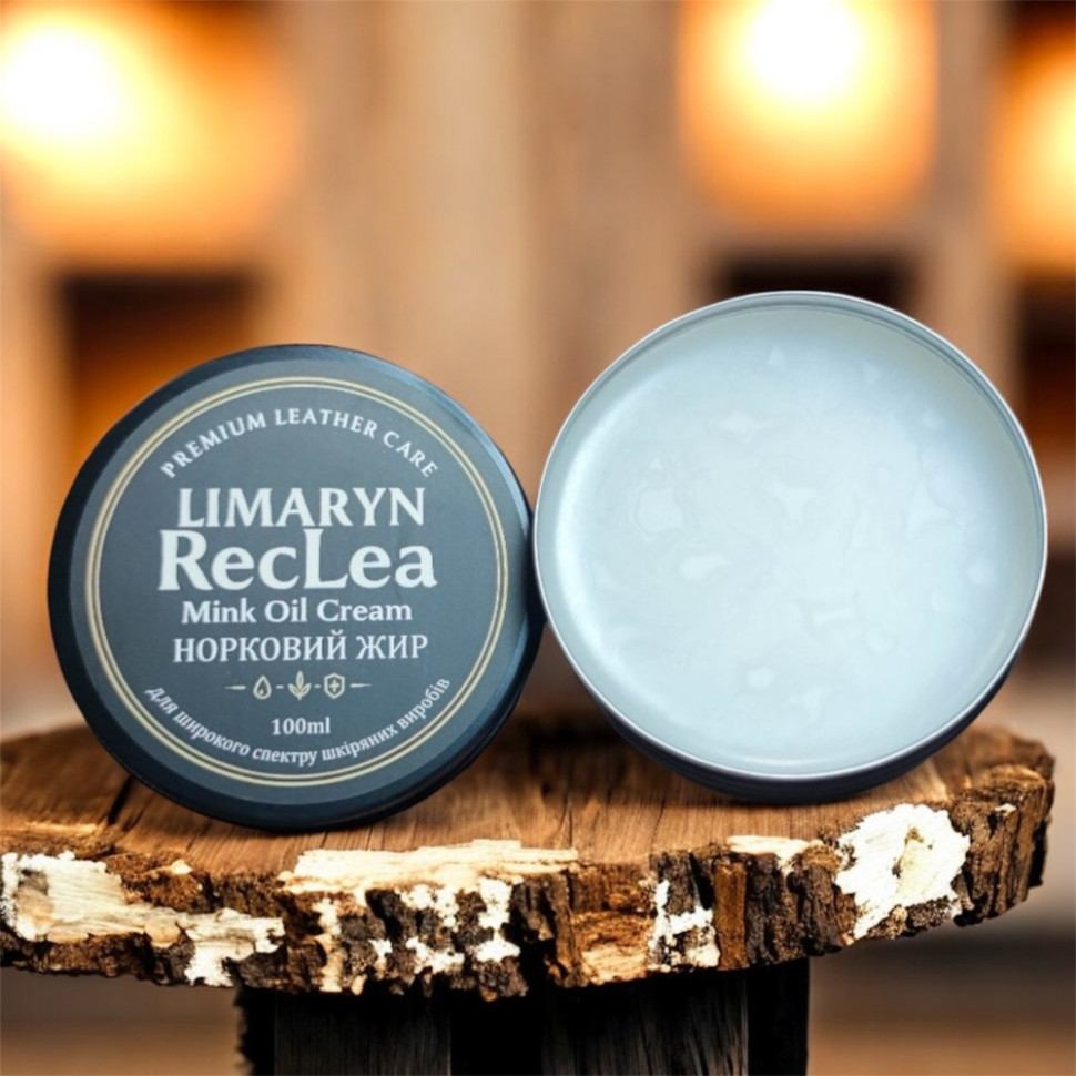 Limaryn RecLea 100ml норковий жир для шкіряних сумок і виробів (Лимарин РекЛеа) — 2