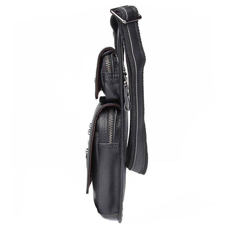 Стильна чоловіча сумка з натуральної шкіри 4021A John McDee — 4
