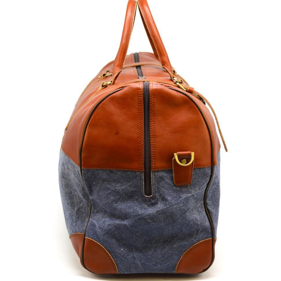 Велика дорожня сумка зі шкіри и текстиля Canvas GB-1633-4lx TARWA — 3