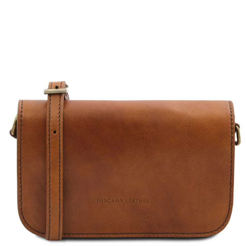 Жіноча шкіряна сумка через плече CARMEN TL141713 TUSCANY LEATHER (тілесний)