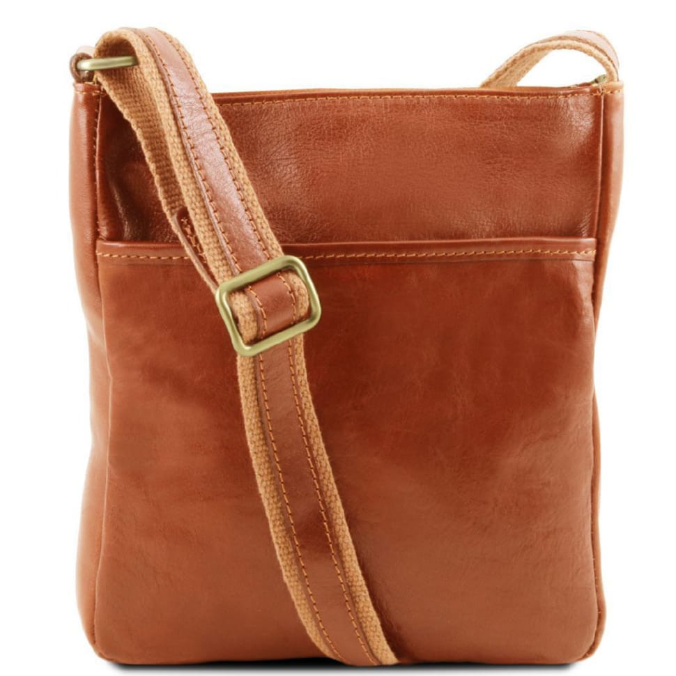 JASON - чоловіча шкіряна сумка через плече Tuscany Leather TL141300 (Мед) — 2