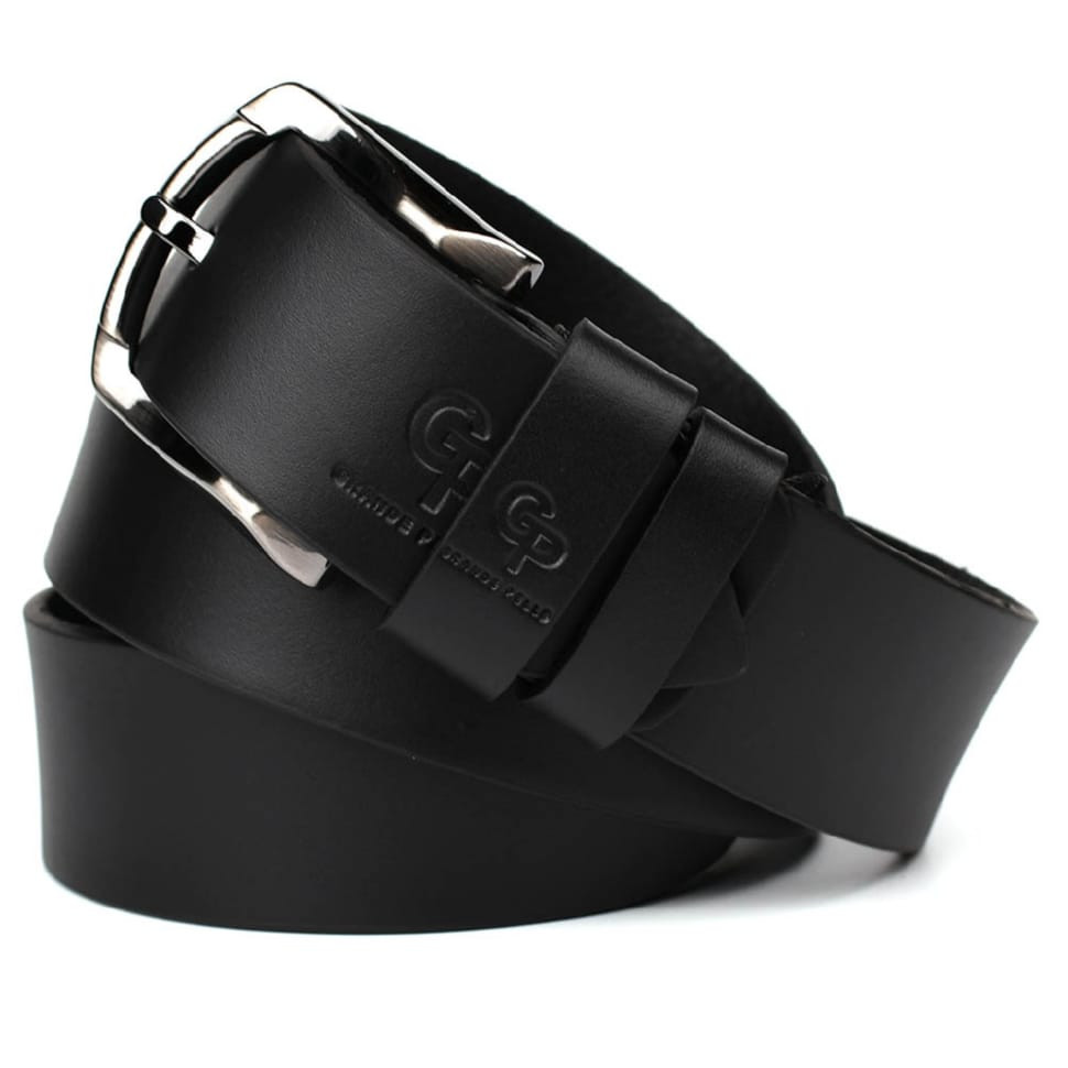 Шкіряний ремінь чорний 40мм Grande Pelle 410508800 — 3