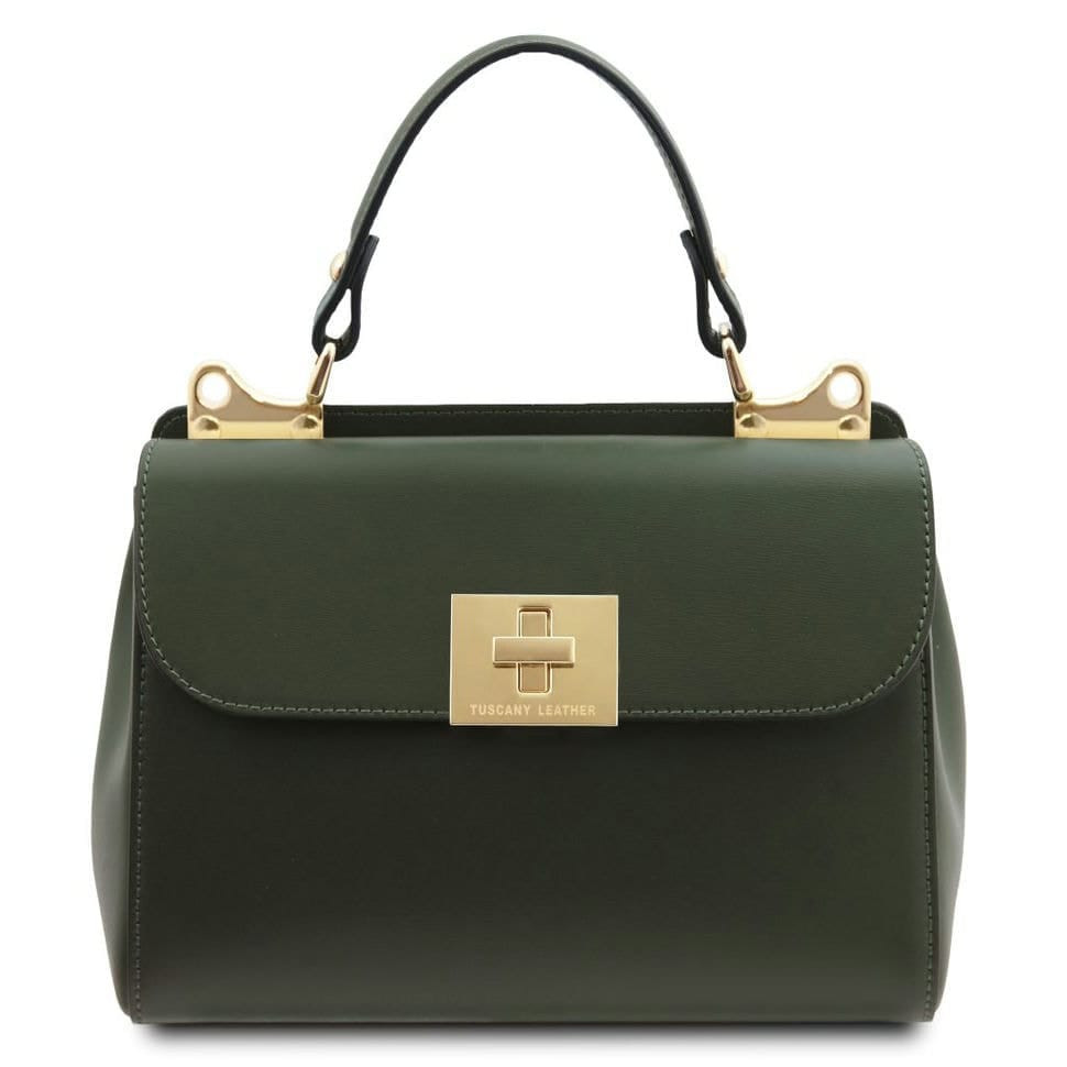 Жіноча шкіряна сумка Італія Armonia Tuscany TL142286 (Forest Green)