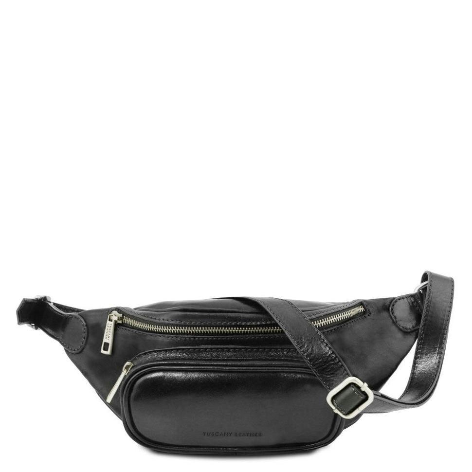 Поясна шкіряна сумка TL141797 TUSCANY LEATHER (чорний) — 3