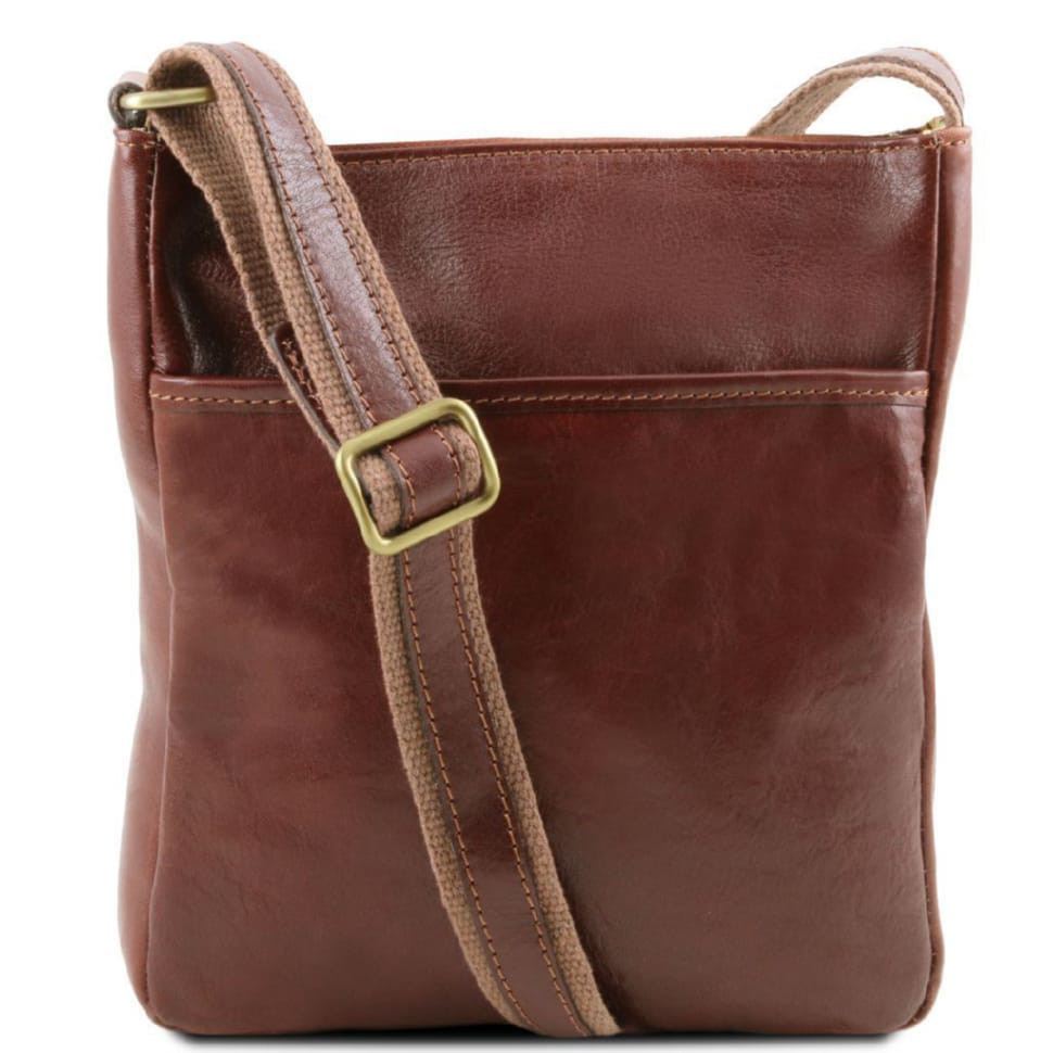 JASON - чоловіча шкіряна сумка через плече Tuscany Leather TL141300 (коричневий) — 2