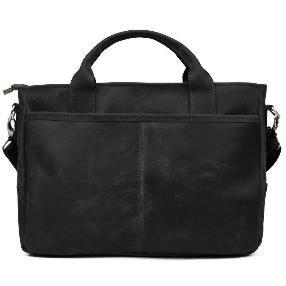 Сумка-портфель чоловіча на плечо с ручками TARWA чорний RА-3990-3md — 3