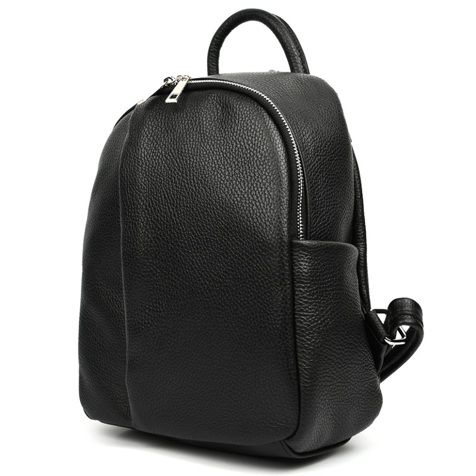 Шкіряний жіночий рюкзак Virginia Conti Italy - VC3964fblack — 4