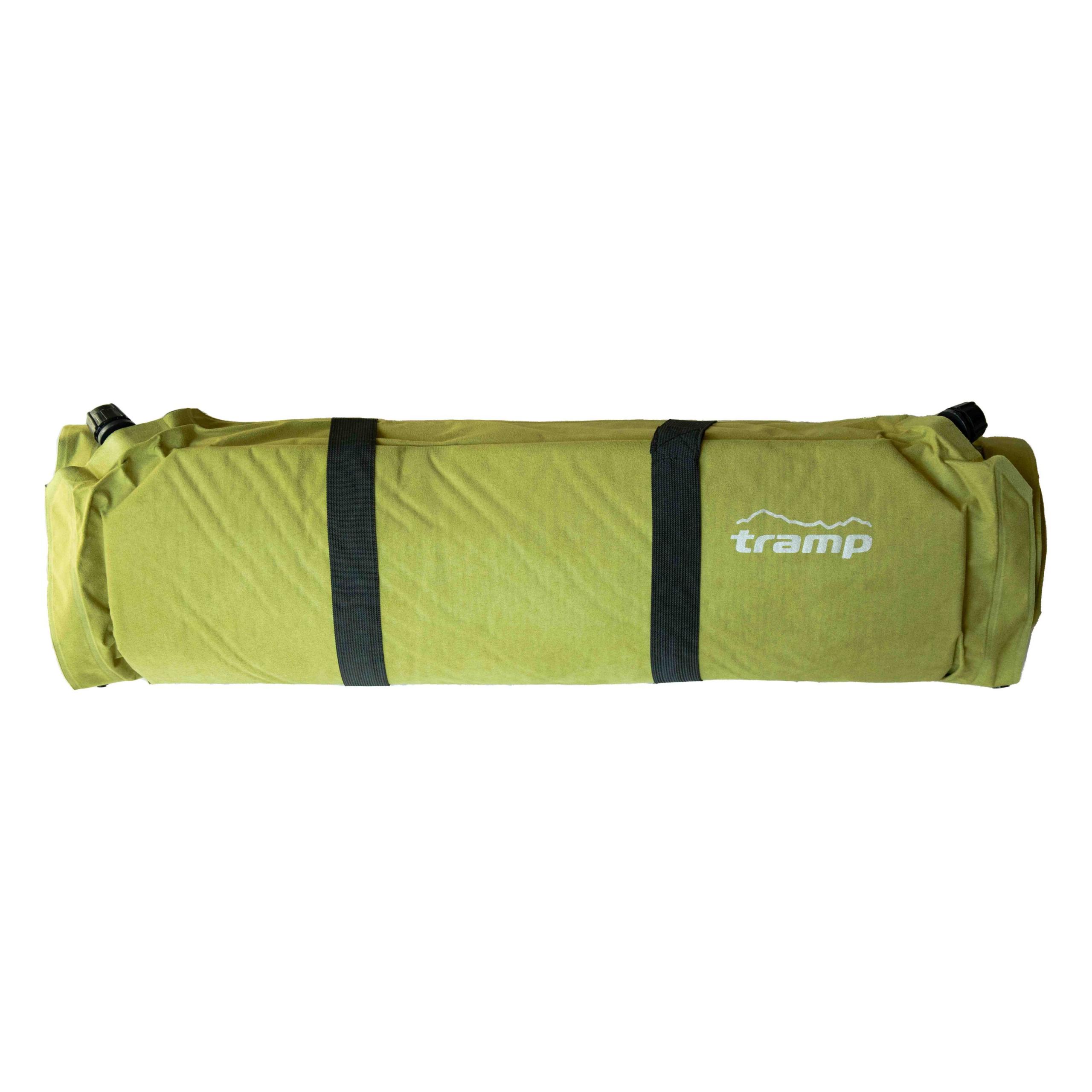 Килимок самонадувний Tramp комфорт з можливістю зістібання olive 190х65х7 UTRI-009 — 2