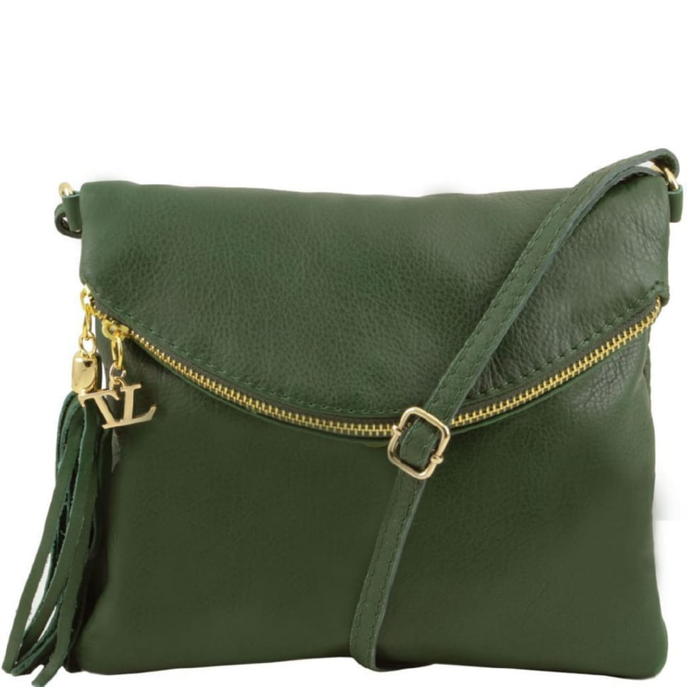 Жіноча шкіряна сумка Tuscany Leather Young Bag TL141153 (Forest Green)