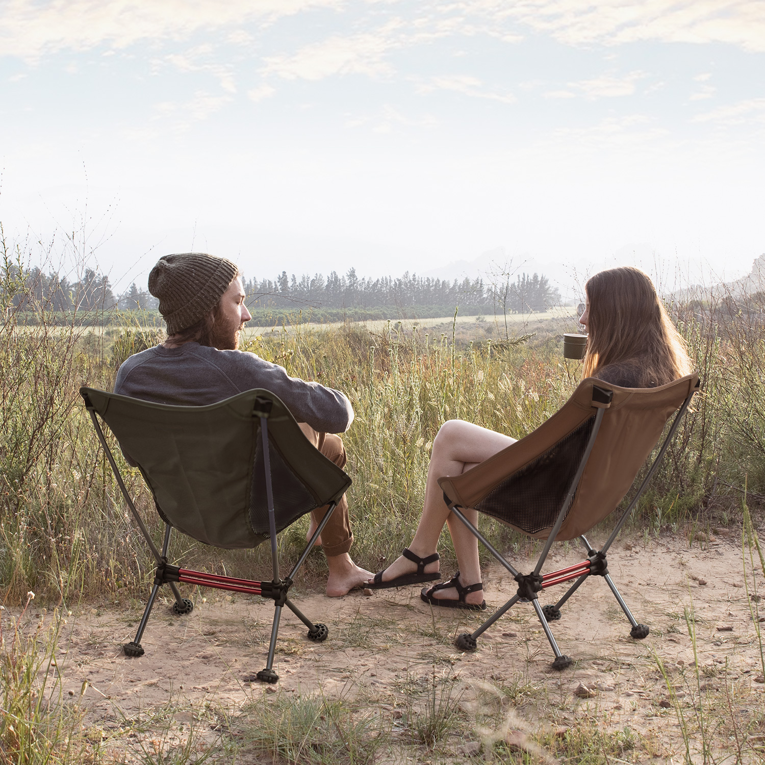 Стілець складаний Naturehike Moon YL08 NH20JJ027, 600D Oxford / алюміній,  зелений — 4