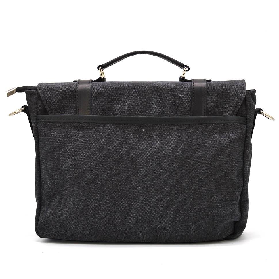 Чоловічий портфель из канвас и шкіри наппа TARWA RAg-3920-3md — 4
