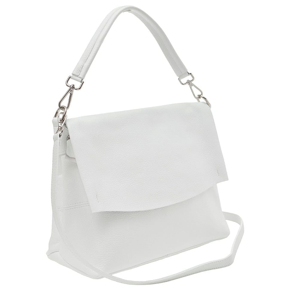 Шкіряна жіноча сумка Virginia Conti Italy - Art03180white — 2