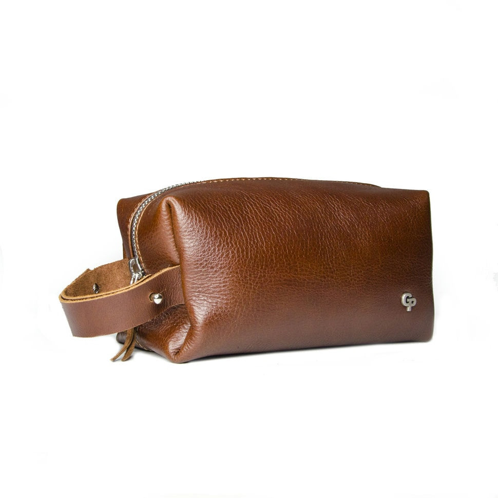 Чоловічий несессер косметичка Grande Pelle 803623 терракот — 3
