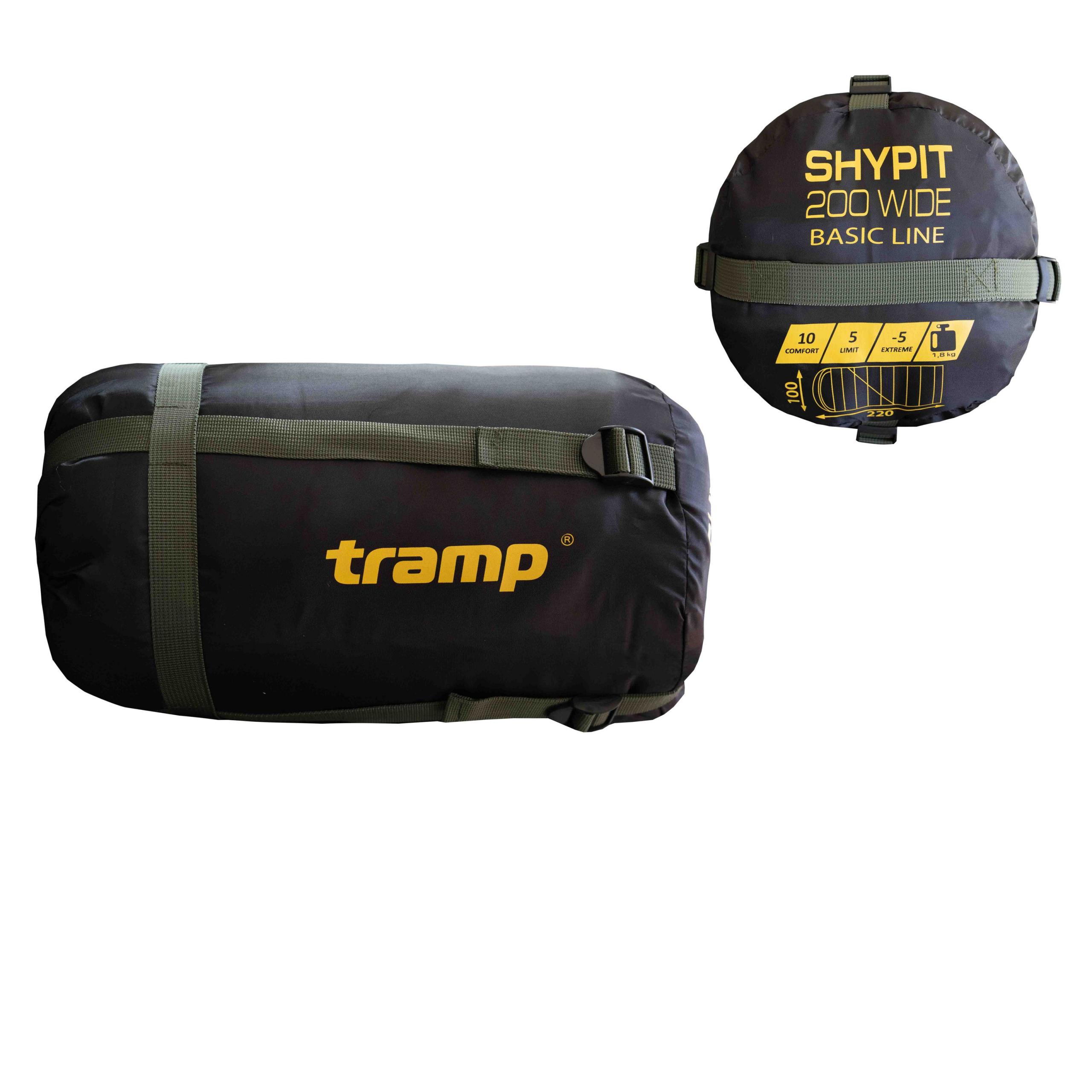 Спальний мішок Tramp Shypit 200XL ковдра з капюш правий olive 220/100 UTRS-059L — 4