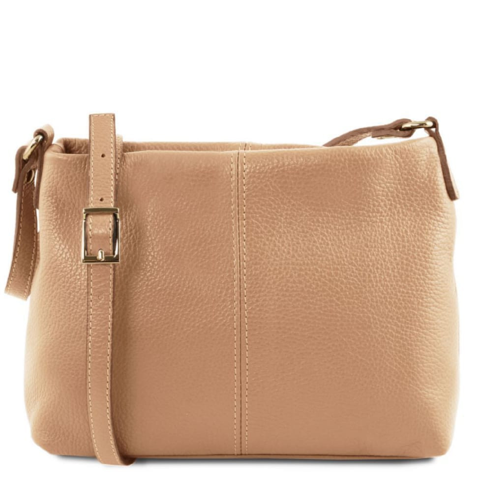 Жіноча шкіряна сумка через плече TL141720 Tuscany Leather (Champagne)