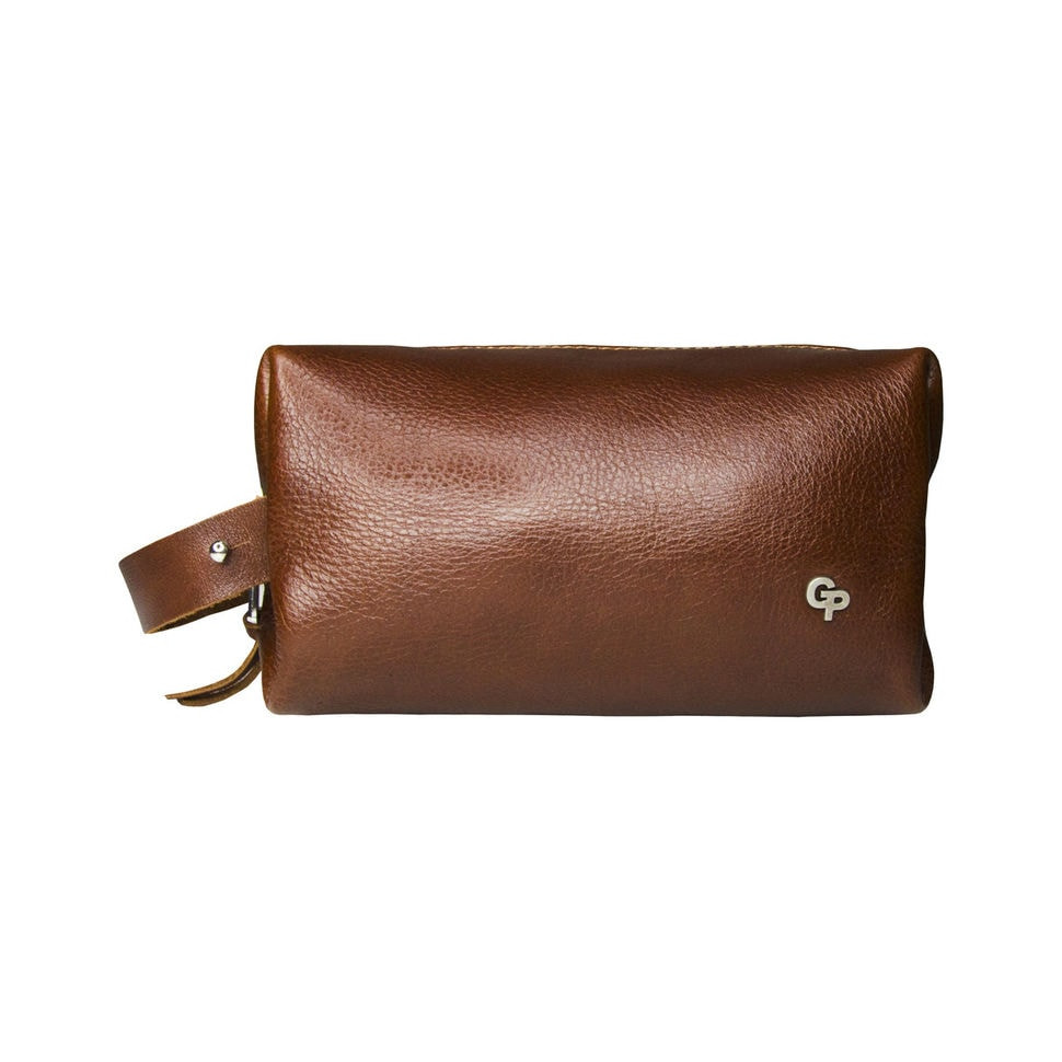 Чоловічий несессер косметичка Grande Pelle 803623 терракот — 4
