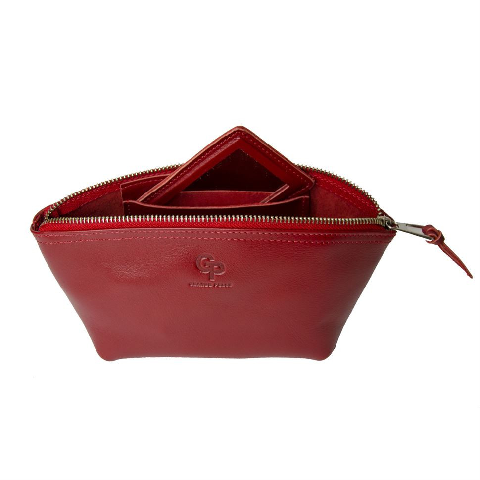 Косметичка Grande Pelle 805660 червона — 2