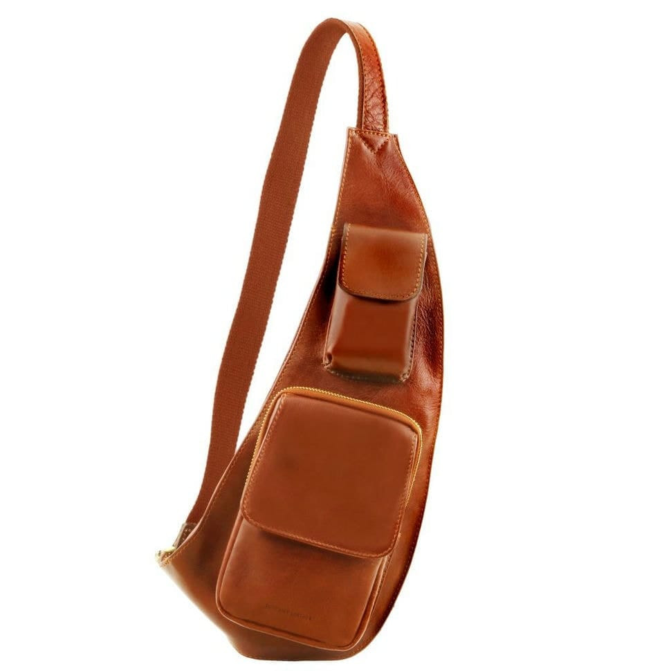 Шкіряний рюкзак для досуга через плече Tuscany Leather TL141352 (Мед)