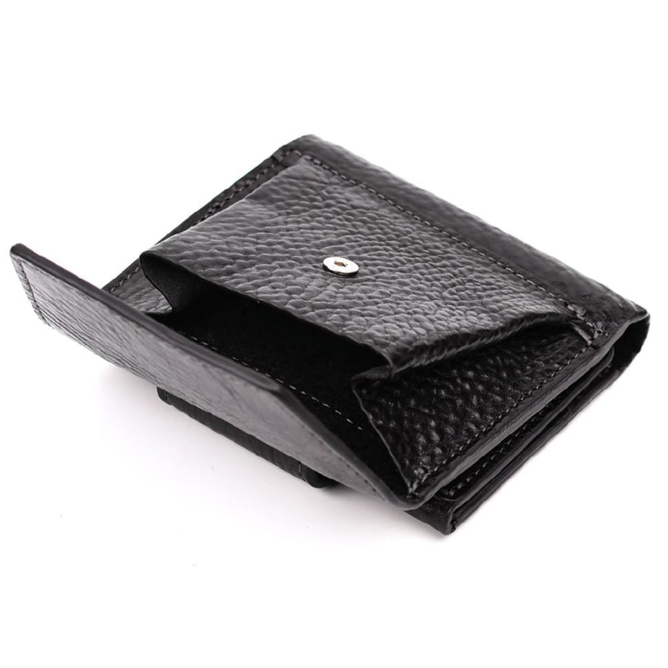 Невелике чоловіче шкіряне портмоне Grande Pelle 502410 чорне — 2