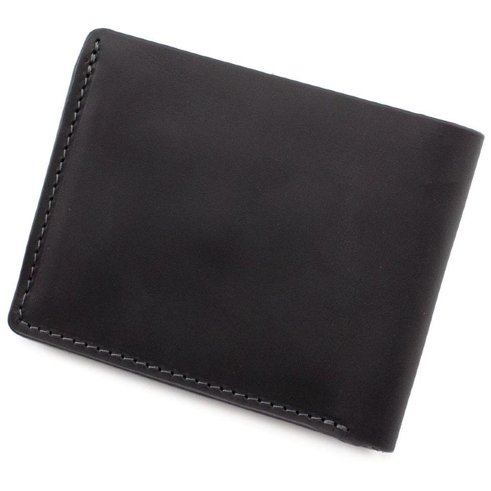 Шкіряне портмоне Grande Pelle 506110 чоловіче двойного сложения (бифолд) — 3