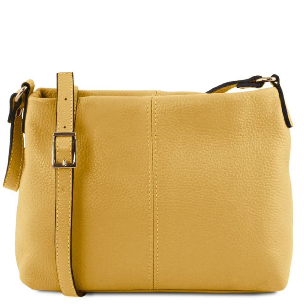 Жіноча шкіряна сумка через плече TL141720 Tuscany Leather (Pastel yellow)