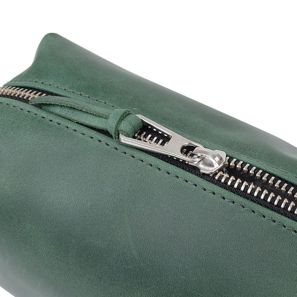 Косметичка несессер зеленая Grande Pelle 803191 — 4