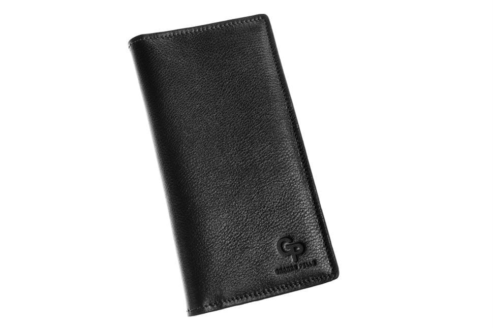 Портмоне чоловіче длинное візитниця, чорний Grande Pelle 522610 — 4