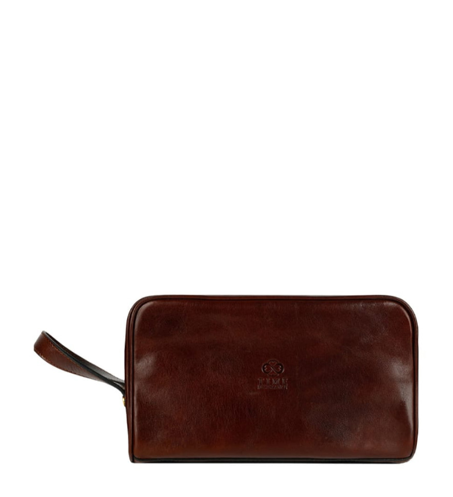 Жіноча шкіряна косметичка Dopp Kit - All the Kings Men - коричневий колір - Time Resistance 5196901W