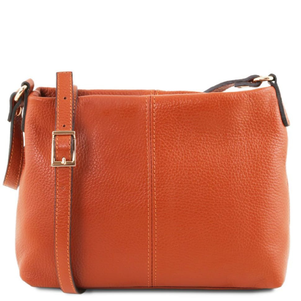 Жіноча шкіряна сумка через плече TL141720 Tuscany Leather (Brandy)