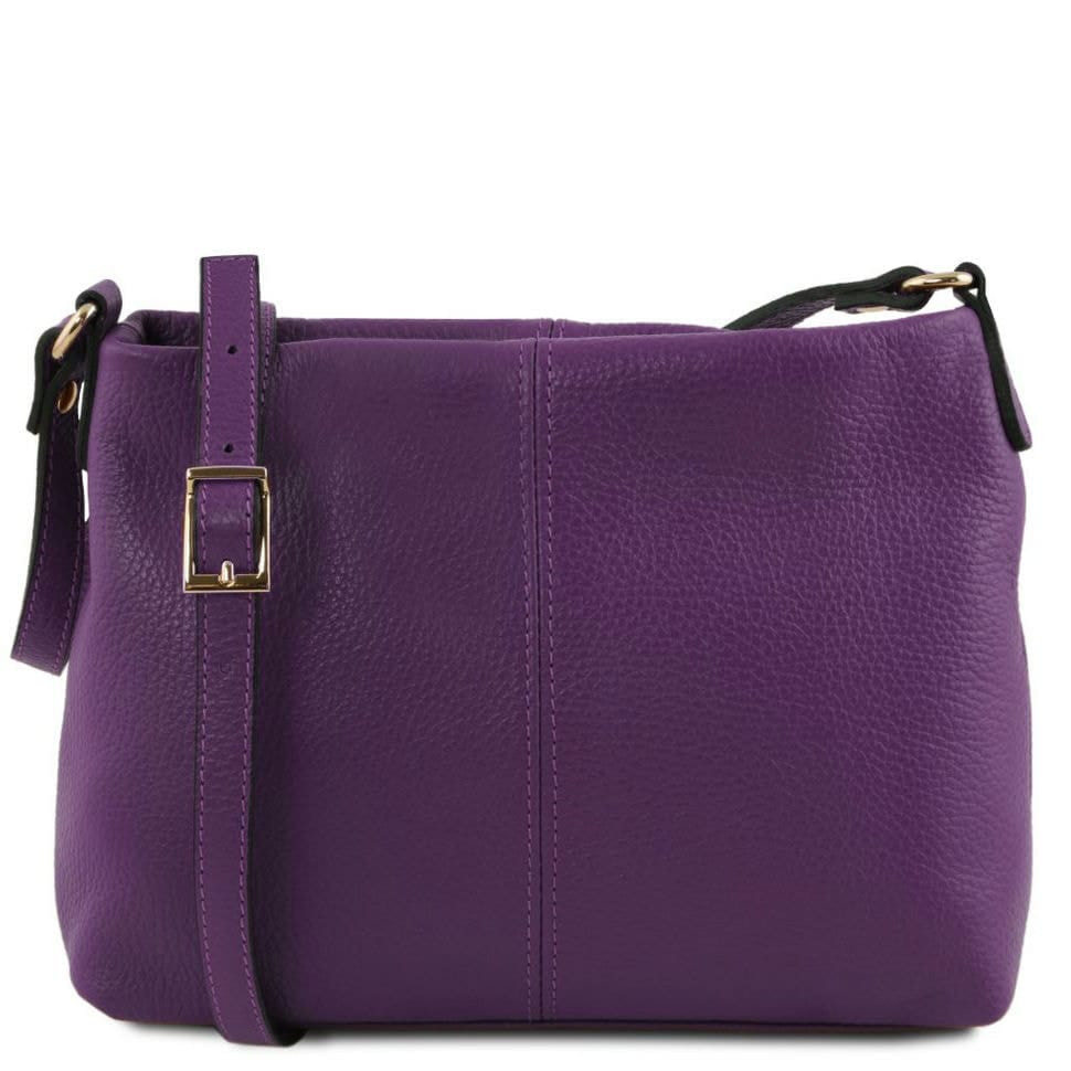Жіноча шкіряна сумка через плече TL141720 Tuscany Leather (фіолетовий)