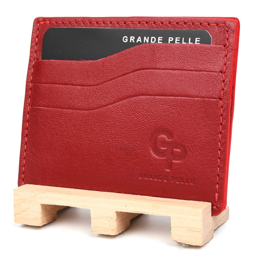 Кардхолдер CardCase, червоний Grande Pelle 305660 — 4