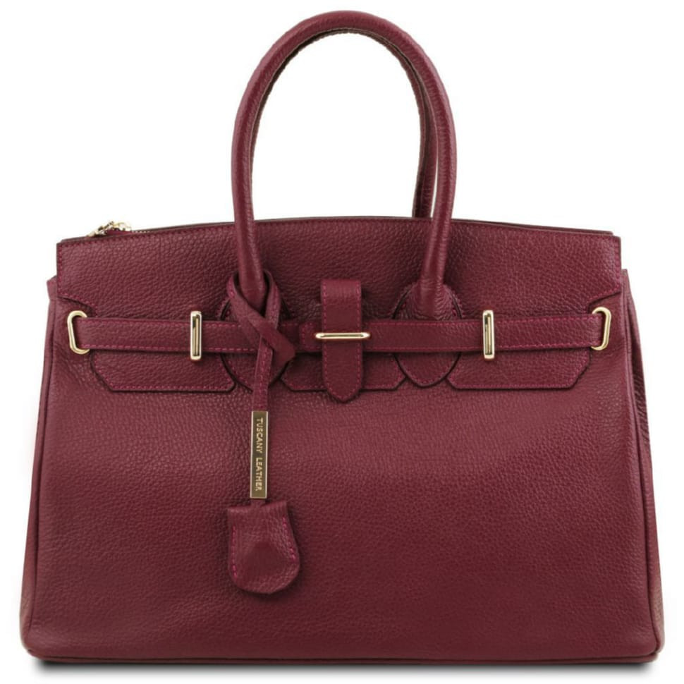 TL Bag шкіряна сумка жіноча Tuscany TL141529 (Bordeaux)
